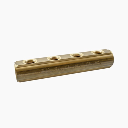 [85040000] Alpex manifold 4-GR brass labeled
