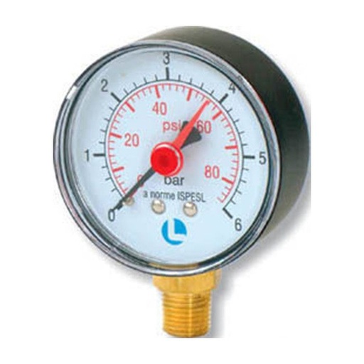 [A2.01.601] Manometer  dia 50 - 6 bar
