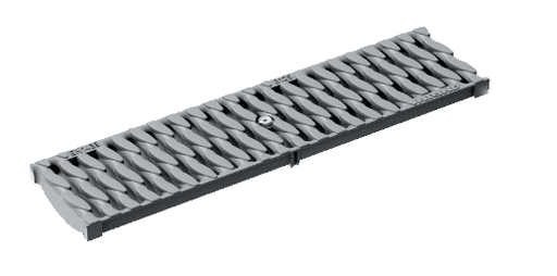 [ANR01004140] ANRIN KC 100 pvc grating 12.5T 0.5m KLB gray