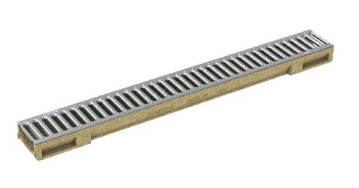 [ANR07261000] ANRIN SELF MINI gouttière + grille galvanisée 1m H6 B12 (120/palette) polyboy