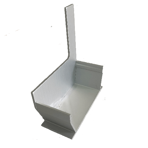 [ARDRAINSLA] Afvoerg. alu goot+ alu spleet 2 cm stop links