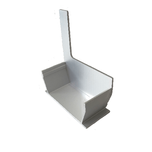 [ARDRAINSRA] Drain channel alu gutter+ alu slit 2cm stop right