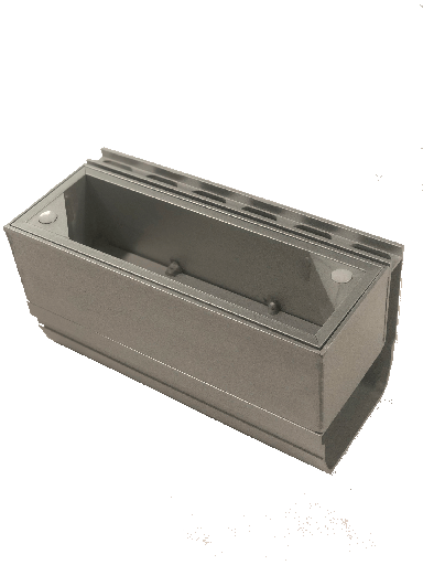 [ARDRAINTLSA] Aluminum drain channel with side slit 2cm supervision hatch standard