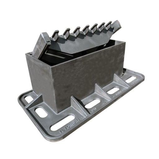 Buse d'égout en fonte B10 D400 VO=511x252mm H=240mm BENOR