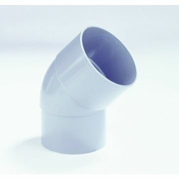 [B1004S] PVC elbow dia. 100 45° tapered wedge