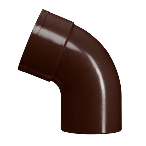 [B1006B] PVC coude dia. 100 67° MSp marron