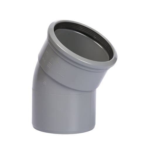 [BBS1103] Coude PVC dia 110 30° MSp gris benor SN8