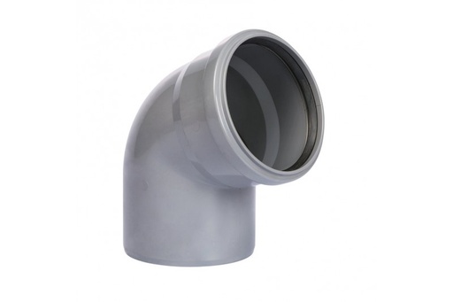 [BBS1106] Coude PVC dia 110 67° MSp gris benor SN8