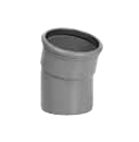 [BBS1251] PVC bocht dia 125 15° MSp grijs benor SN4 
