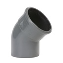 [BBS4004] PVC bocht dia 400 45° MSp grijs benor SN4 