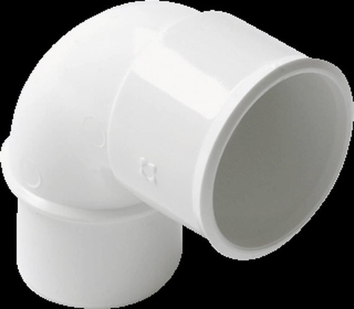 [BS328W] PVC bend dia 32 87° MSp white san