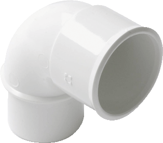 [BS328W] PVC bocht dia 32 87° MSp wit san 