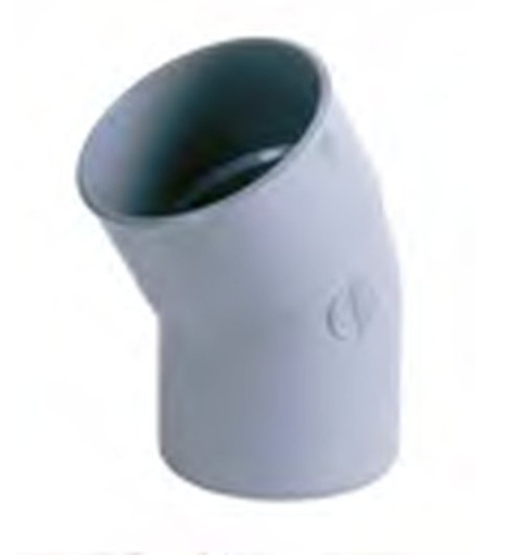 [BS753] Coude PVC dia. 75 30° MSp gris