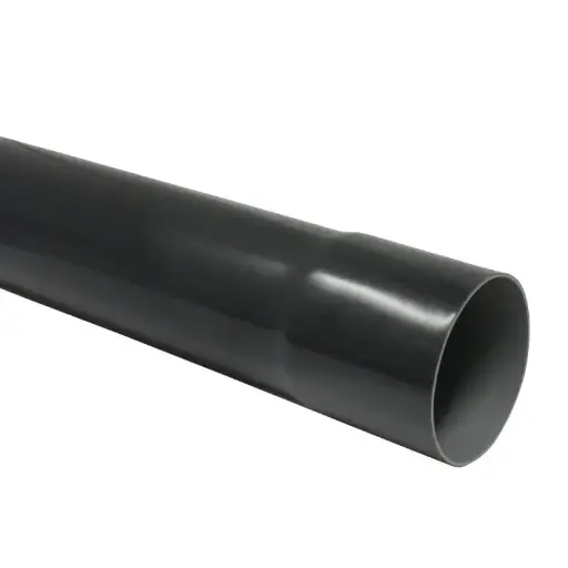 [BUIS80A3] PVC rainwater pipe dia 80x1.5mm anthracite l=3m