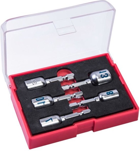 [COXB365001] Bit-dopsleutels 7+8+10+13+3/8 box