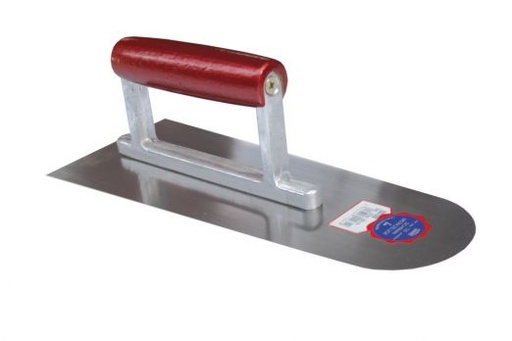 [CP220028] Plakspaan staal, houten handgreep, ronde neus - 280x105/85x 1.1mm