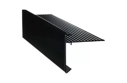 [DAKR6064ZWS] Alu dakrand standaard 60x64mm zwart structuur coatex l=2.5m