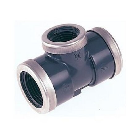 [01021004005] PVC druk red T 3/4" x 1/2" met inox ring (50st/doos)
