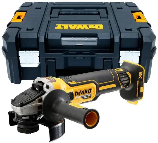 [DCG405NT-XJ] 18V 125mm Brushless Haakse slijper met schuifschakelaar (zonder accu's en lader in TSTAK) 