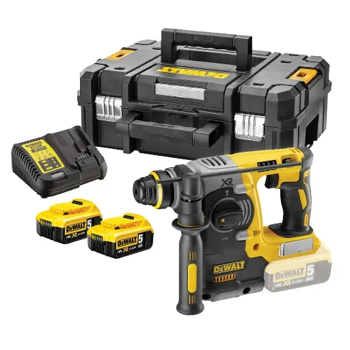 [DCH273P2T-QW] 18V XR Brushless SDS + Combi hammer 2x 5.0 Ah in TSTAK case