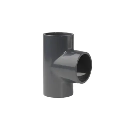 [01051003090] PVC druk T-stuk dia 90 90°