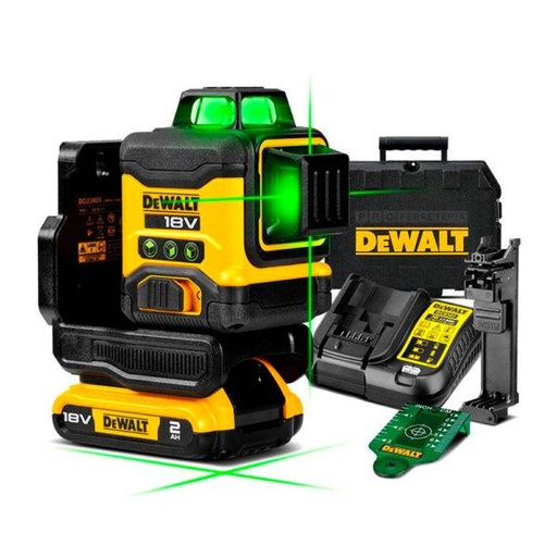 [DCLE34031D1-QW] 18V 3x360° Compact Laser, 1x 2Ah - G
