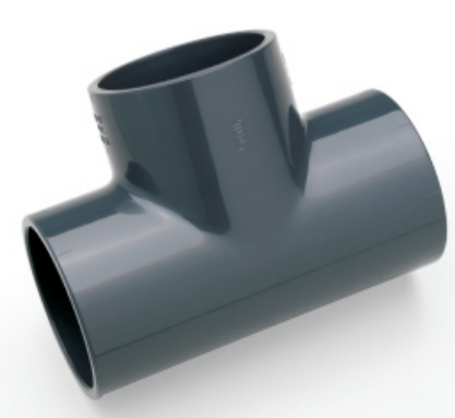 [01071003012] PVC druk lijm T-stuk dia 1/2" (100st/doos)