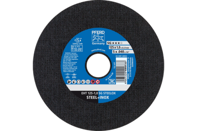 [DSS125I] Doorslijpschijf dia 125-1.0 Inox steelox Pferd 