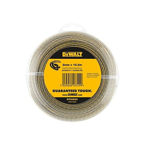 [DT20651-QZ] Grass trimmer wire 2mm x 68.6m