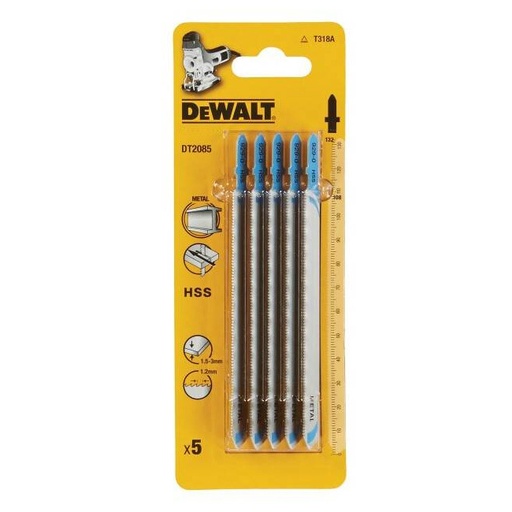 [DT2085-QZ] Lame de scie sauteuse HCS (T381A) (5x)