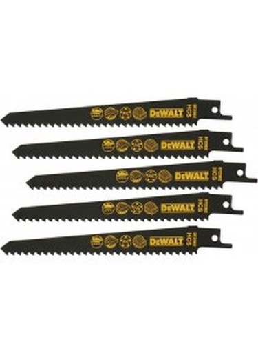 [DT2362-QZ] Reciprozaagblad HCS 152x4,2mm hout en kunststof, snel met fijne afwerking (5st)