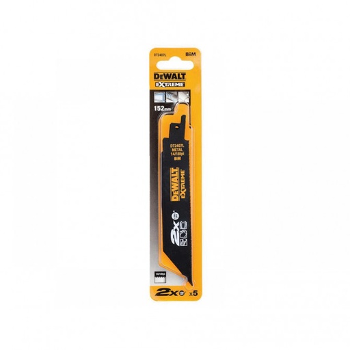 [DT2407L-QZ] Reciprocating saw blade 2X BiM 152x4.2mm thick metal profiles