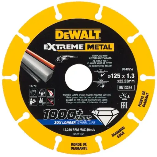 [DT40252-QZ] extreme metal 125x22 23x1.3mm per stuk
