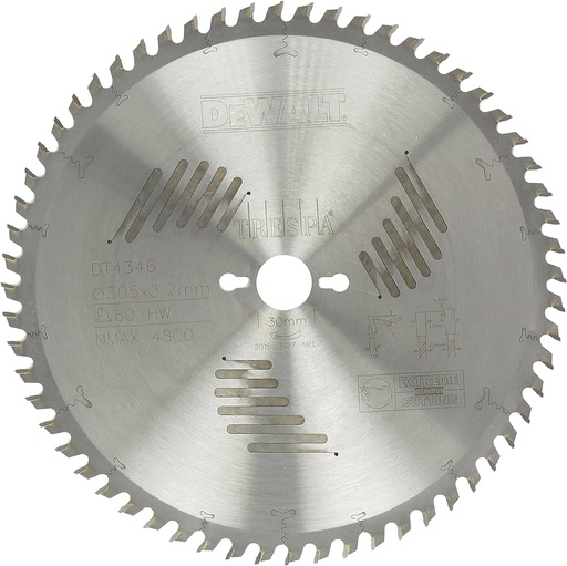 [DT4346-QZ] CZB geschikt voor Trespa®, 305x30x60t, HT, positief 5°, kerf 3,2mm
