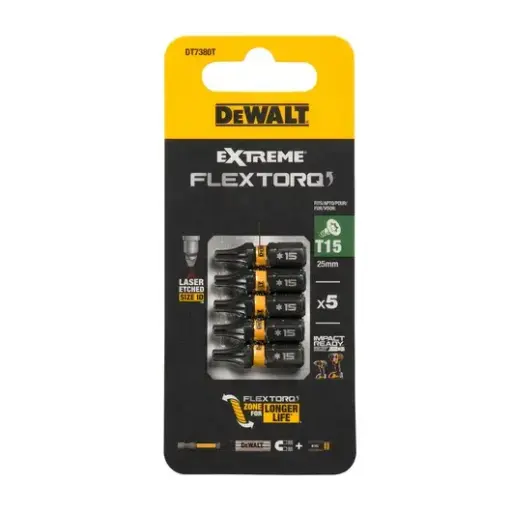 [DT7380T-QZ] IMPACT Torsion 25mm Torx T15 (5pcs)