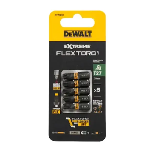 [DT7383T-QZ] IMPACT deTorsion 25mm Torx T27 (5st)