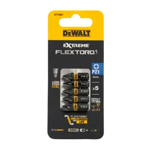 [DT7386T-QZ] IMPACT Torsion 25mm Pz1 (5pcs)