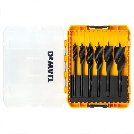 [DT90238-QZ] Spade bit tri flute ext 6pc set 152mm