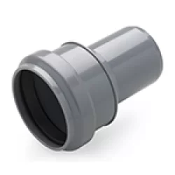 [01251180003] PP verloopstuk 40/32 V-M  grijs met rubber