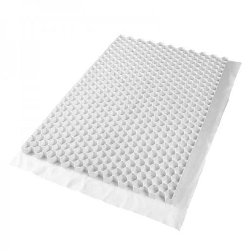 [ECO] Gravel white with cloth 1.20x0.8m d=40mm (0.96m²/pl) (53.76m²/pallet)
