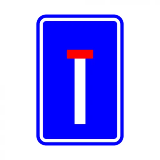 [F45] Traffic sign F45 Dead end SB250 400/600 no 7