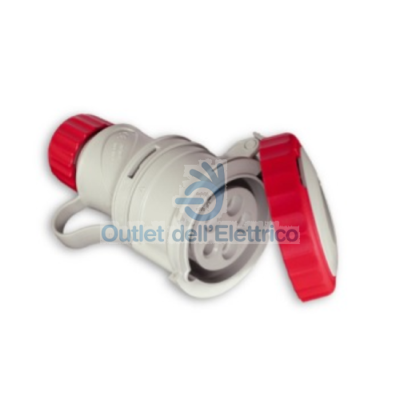 [FA71-165] Drijfkracht 3P+N+T 380V trailing socket argro  32A 6h IP44 VR 