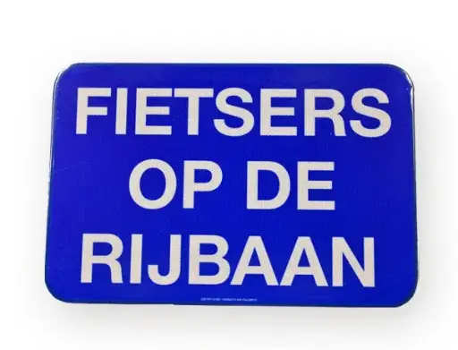 [G 3A] Traffic sign "Cyclists on the roadway" 600/400