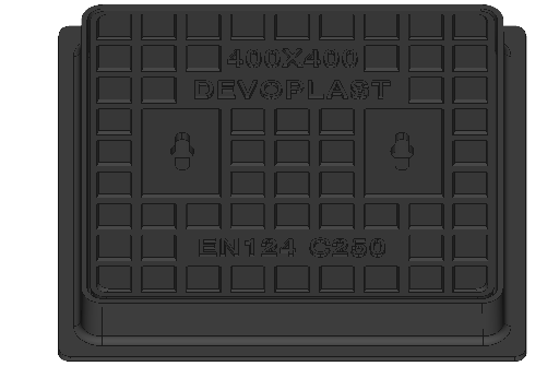 [GD9025T] Gietijzer deksel KM=90x90 VO=80x80 C250
