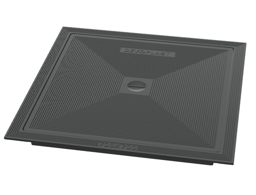 [GDD70] Cast iron lid double 70x70 A15