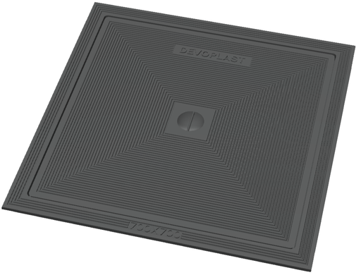 [GDE80] Cast iron lid single 80x80 A15
