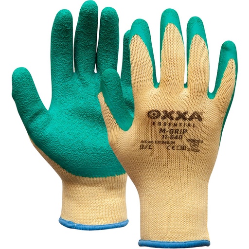 Handschoen M-grip latex green boa clip 
