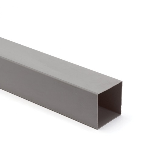 [HWA80V] PVC buis dia 80 vierkant lijmmof grijs l=4m 