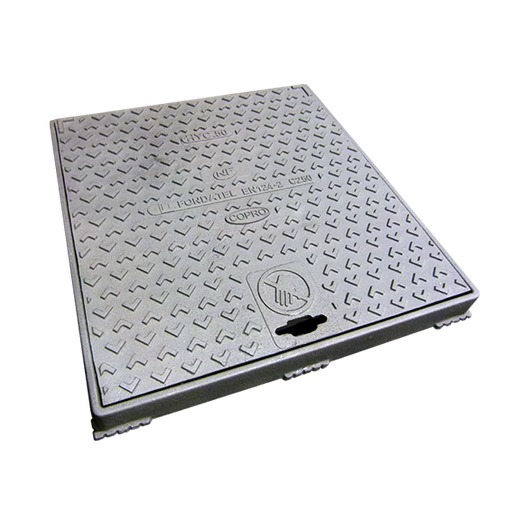[HYC60] Trappe de supervision hydraulique en fonte HYC60 C250 - VO=496x505mm KM=612x632mm H=51mm COPRO