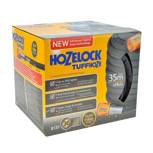 [HZ8135-1240] Garden hose tuffhoze hozelock 35m
